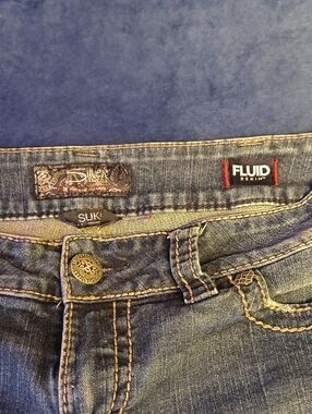 Fluide Women's Suki Jean Shorts - Dark Blue Denim